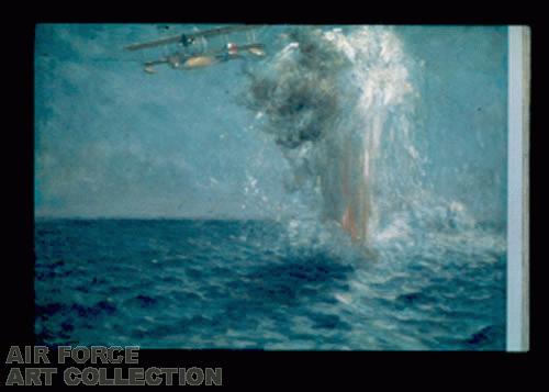 DESTRUCTION OF GERMAN SUBMARINE IN NORTH SEA BY FRENCH HYDROAEROPLANE